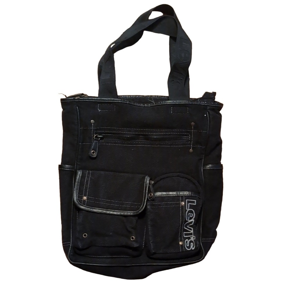 Levi's Denim Tote Bag Black Cotton Women's Handbag